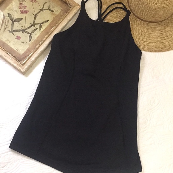 lululemon athletica Tops - Lululemon Black Cross-Back Tank